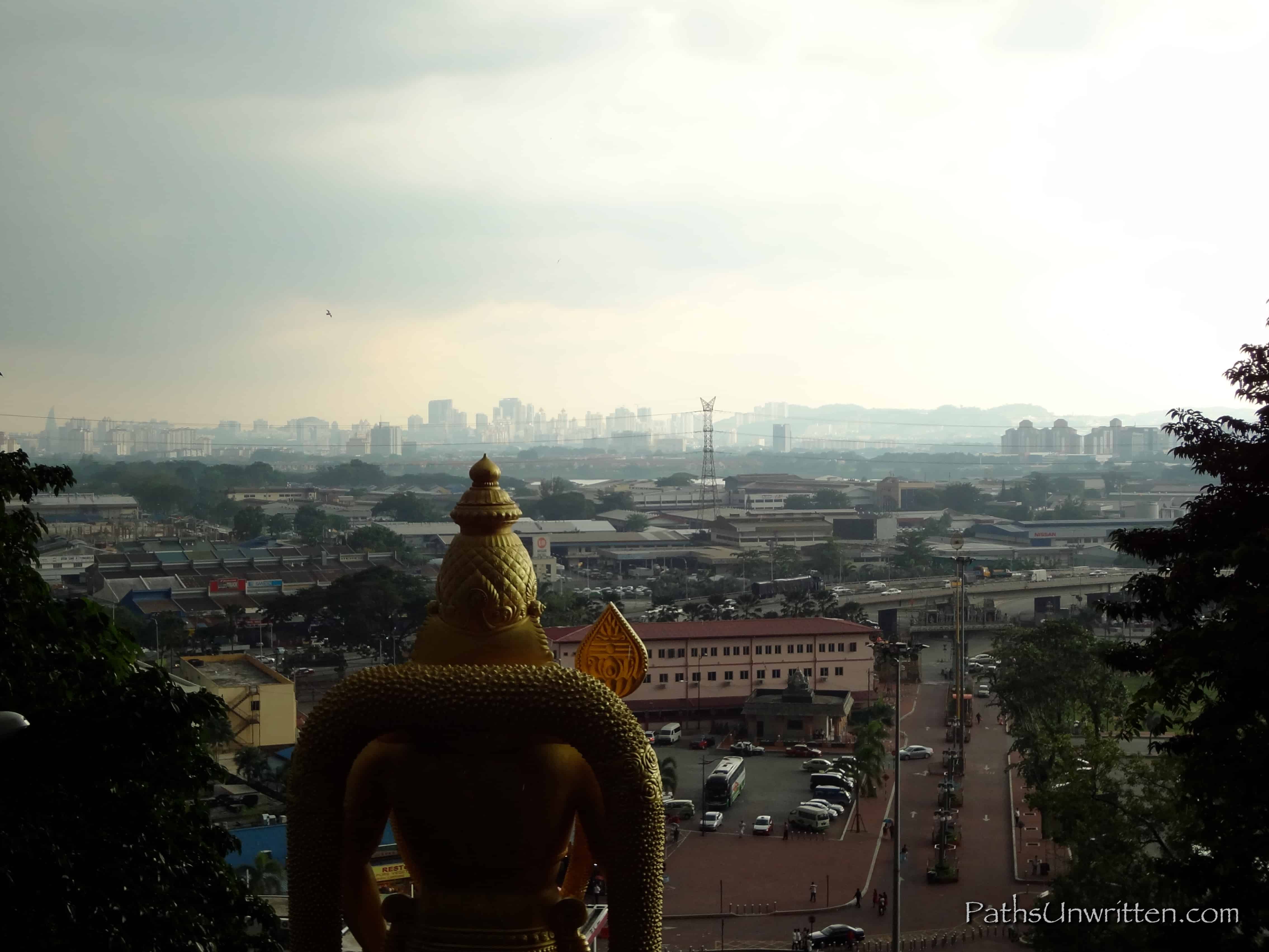 View of the city from the Temple Cave.