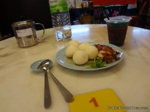 Melaka chicken rice balls.