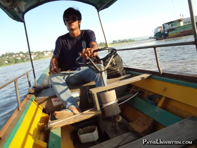 Water - Crossing the Mekong River to Huoay Xai.
