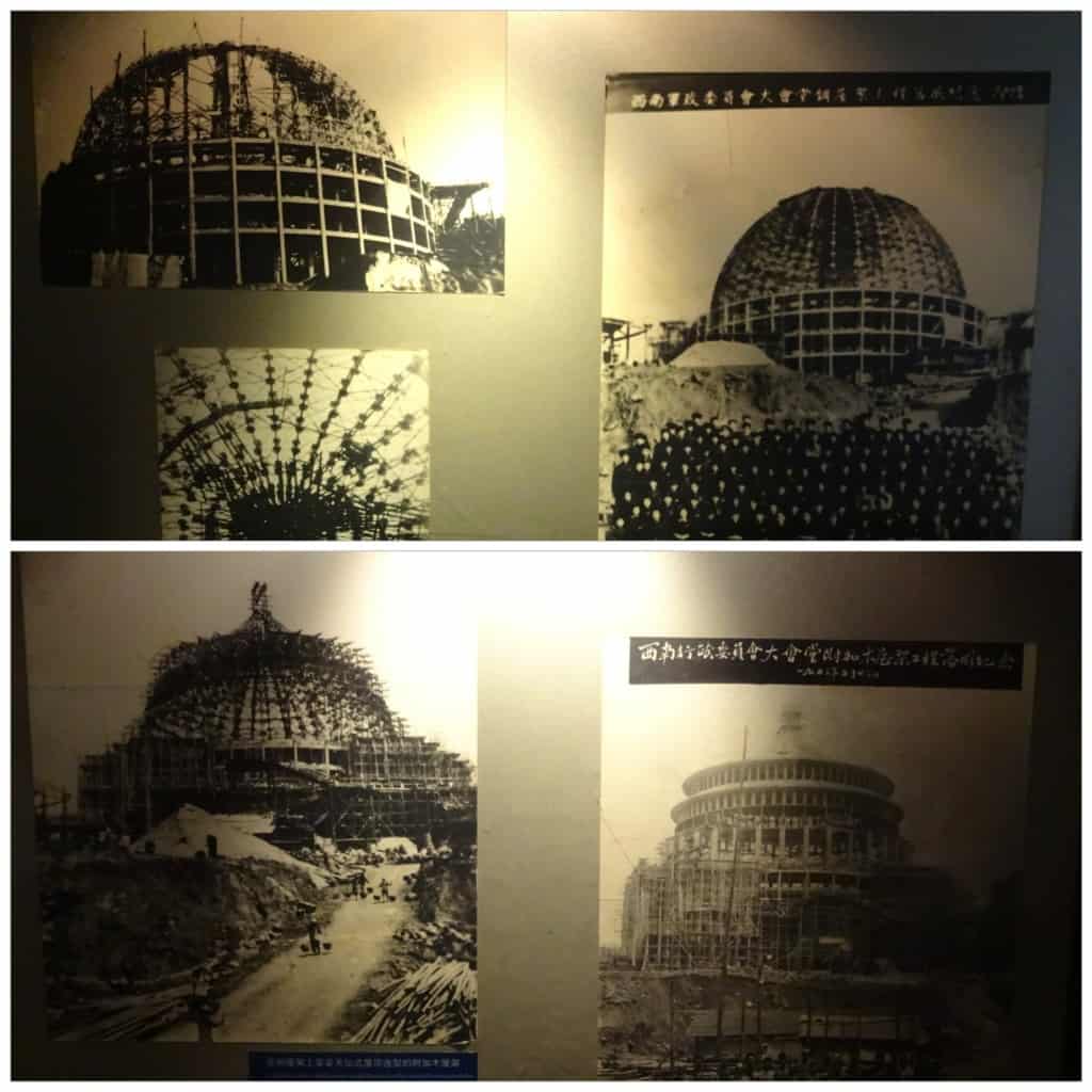 Stages of the Great Hall's construction.
