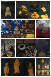 Various figures and artifacts found at Chansen.