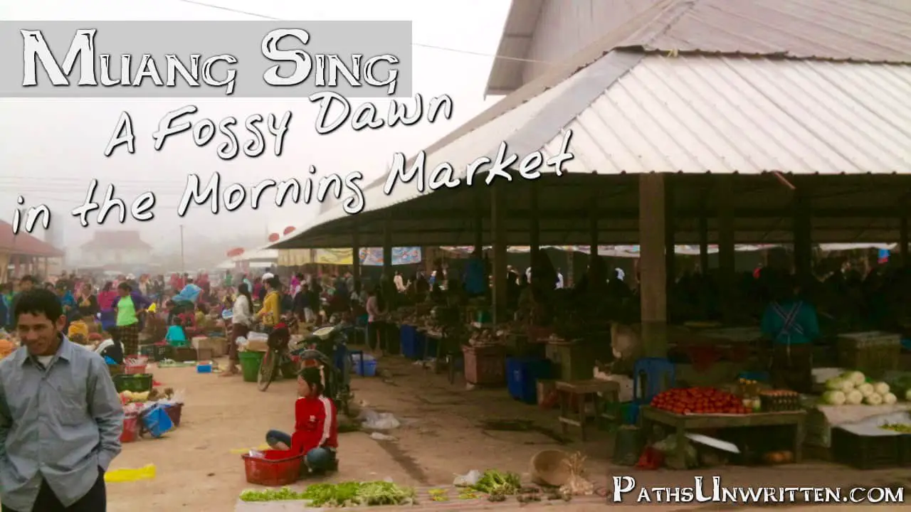 Muang Sing: A Foggy Dawn in the Morning Market