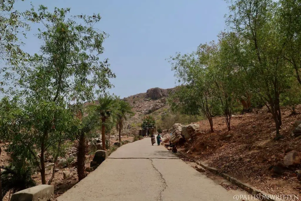 Newly-built path to the Dungeshwari Caves