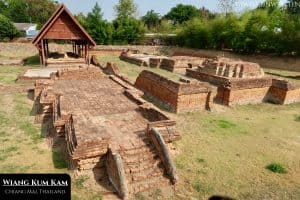 Wiang Kum Kam is Chiang Mai's predecessor city which was buried in floodwaters and forgotten for centuries. Most of the structures are now dug out from below ground level.