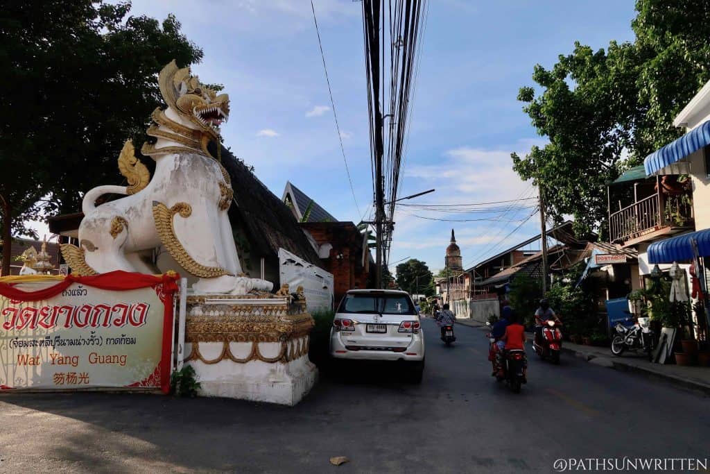 The Haiya street entrance to Wat Yang Kuang