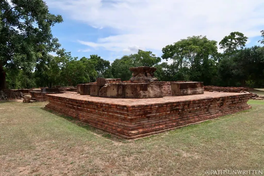 The Angkorian Monument No. 1 (Bo Ika temple) at Muang Sema where the Bo Ika Inscription was discovered.