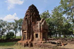 The central prang of Prasat Ta Muen Tot located at the Cambodian border in Thailand's Surin province.