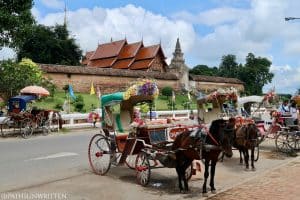 Horse carriages can be found in parts of Lampang in lieu of Thailand's iconic tuk-tuks.