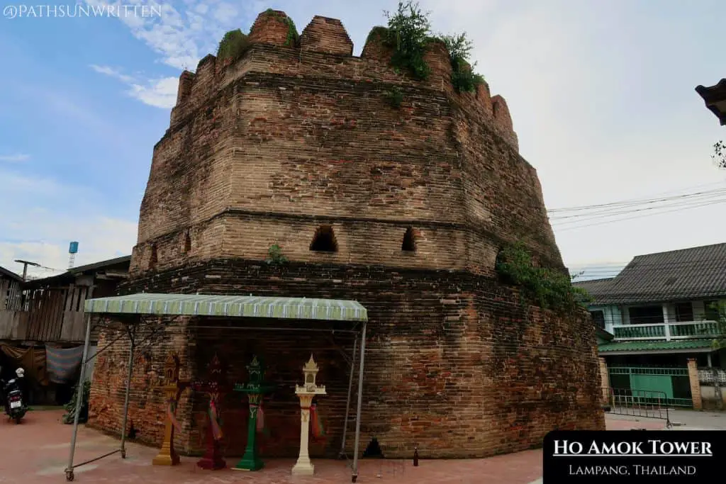The Ho Amok tower was built in 1808 CE to defend against the Burmese.