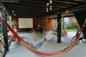 Resting in the shaded Pickbaan Hostel in central Lamphun.