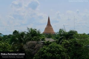 The Phra Pathom Chedi is among the most famous Buddhist monuments in Thailand.