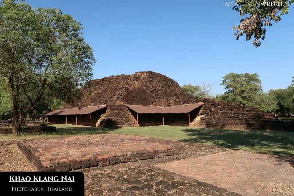 Want Khao Klang Nai is a large, ruined Dvaravati stupa in Si Thep Historical Park.