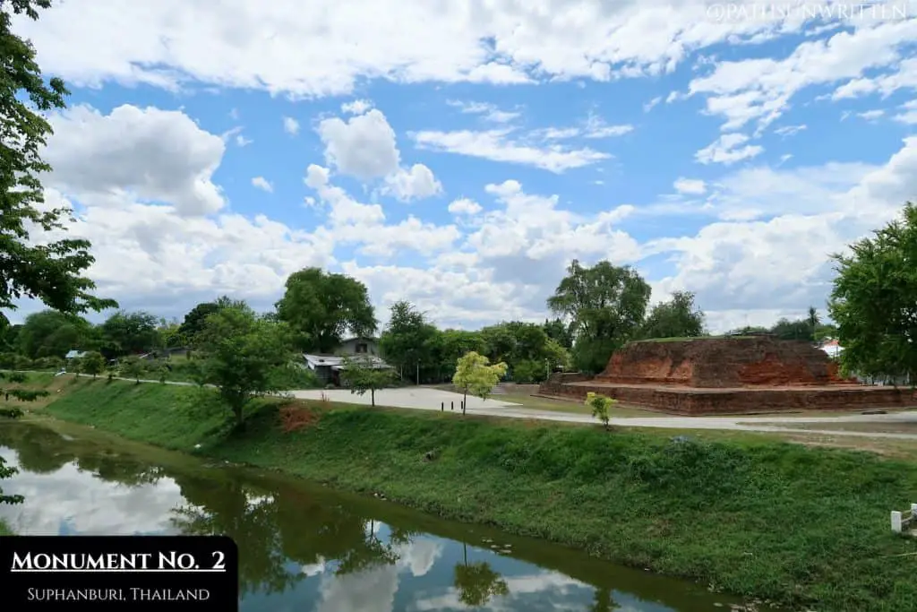 Monument No. 2 and the northern City moat at U Thong, Suphanburi Province.