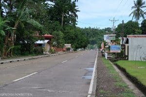The Camiguin Circumferential Road, the main road around the island..