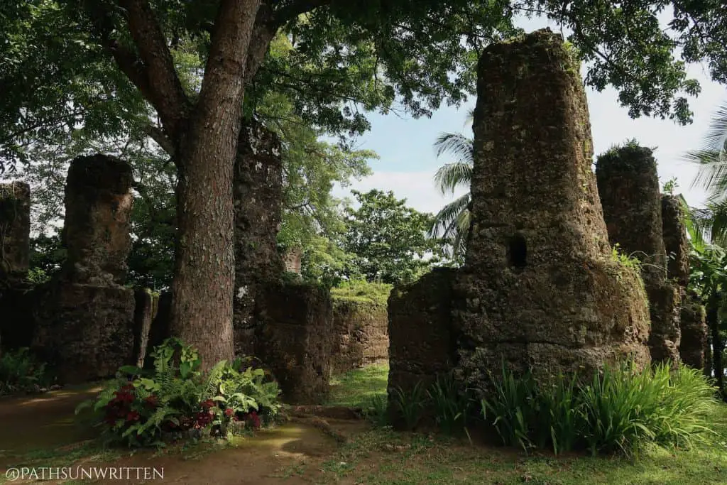 Ruins of the church's rectory.