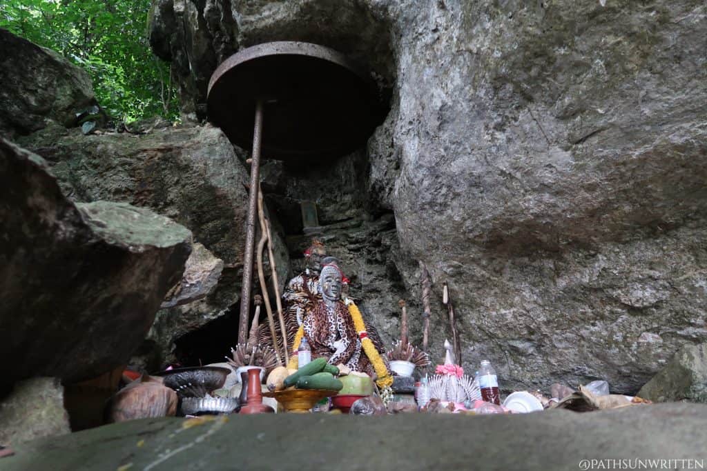 Shrine to Wasuthep at Hermit's Cave