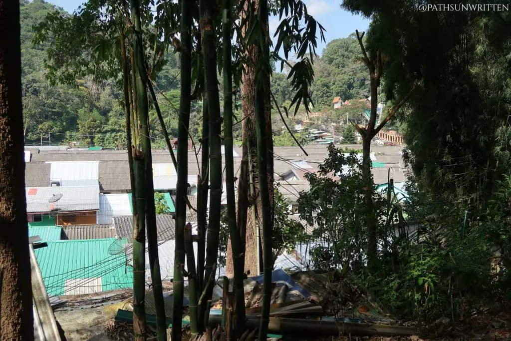 Rear view of the Doi Suthep village