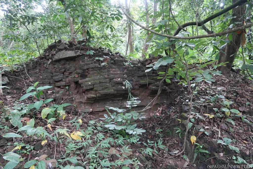 Ruined brick wall at the Nong Ngu Archaeological Site