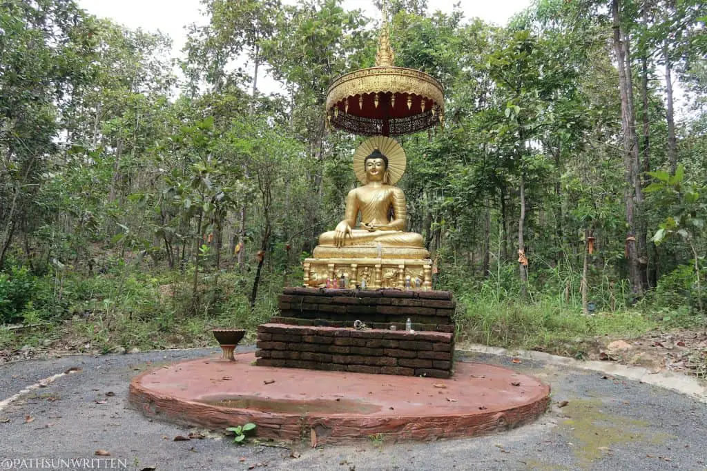 One of the forest Buddhas we initially though might have been rebuilt on the ruins