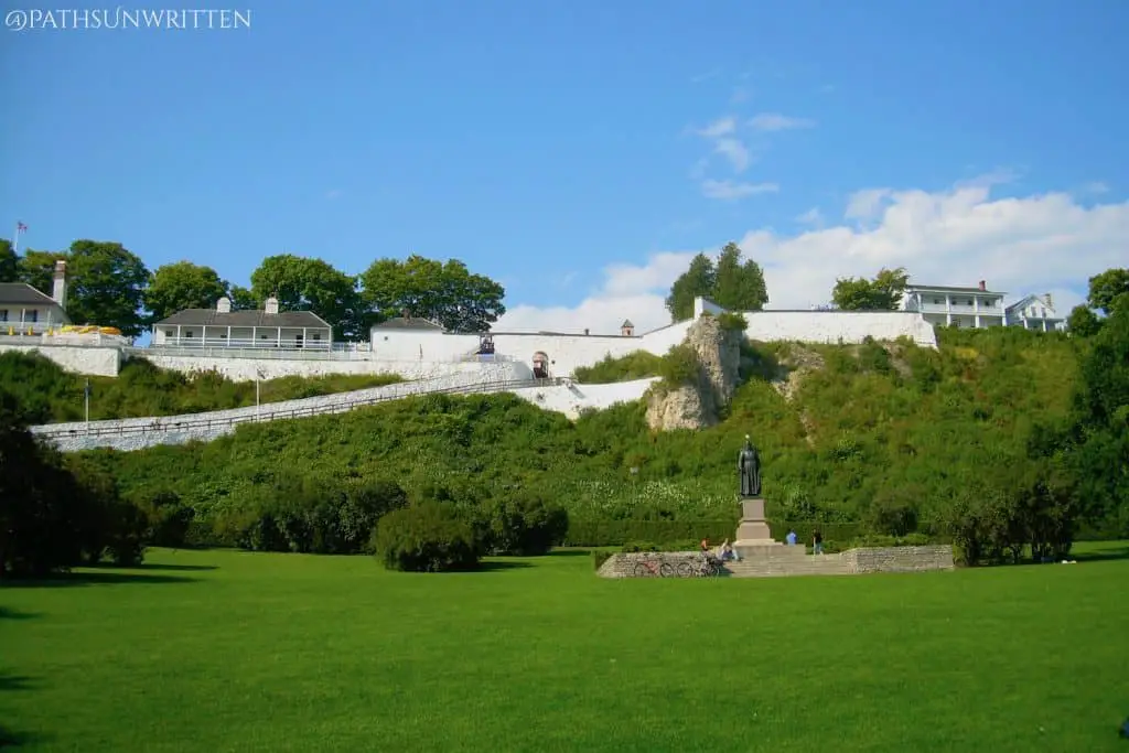 Fort Mackinac dominate the entire port town of Mackinac Island.