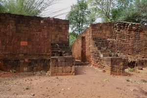 The laterite walls and gates of the Khmer city Muang Sing are much more formidable than those at the Ayutthaya Kingdom's Kanchanaburi settlement.