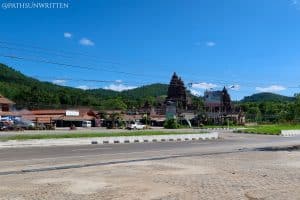 The Mae Kachan Hot Springs and Angkor resort from across the road.