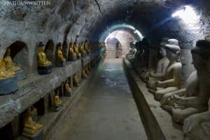 Inside the Shitthaung Paya temple of Mrauk U