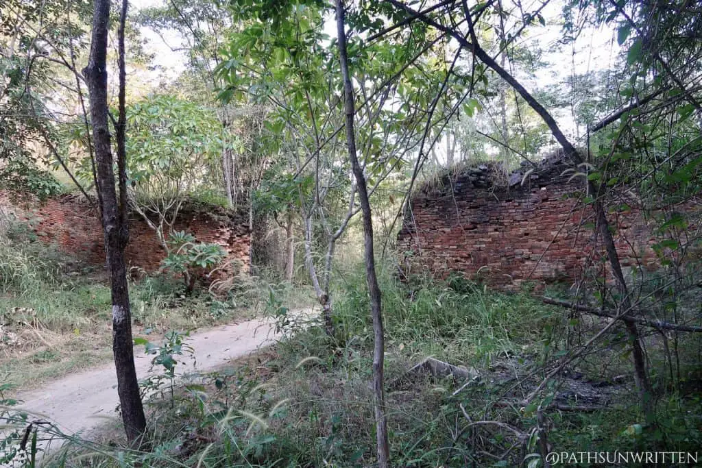 Close-up of the Lanna-Sukhothai Wall
