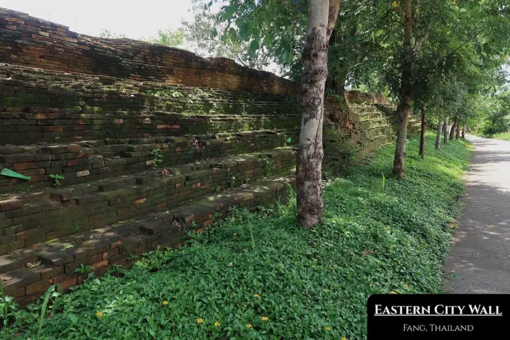 The 660-meter-long eastern city wall of Fang