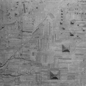A famous high-altitude photo of many of the pyramid tombs