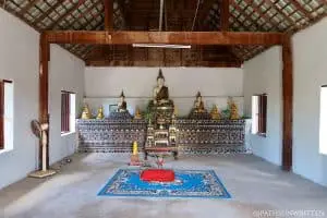 Inside the traditional viharn at Wiang Mano