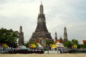 Wat Arun in Bangkok is the most famous Thai-style prang