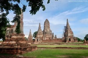 Wat Chai Rattanaram in Ayutthaya was built to resemble Angkor Wat in Cambodia