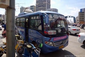 The bus to Tongwancheng