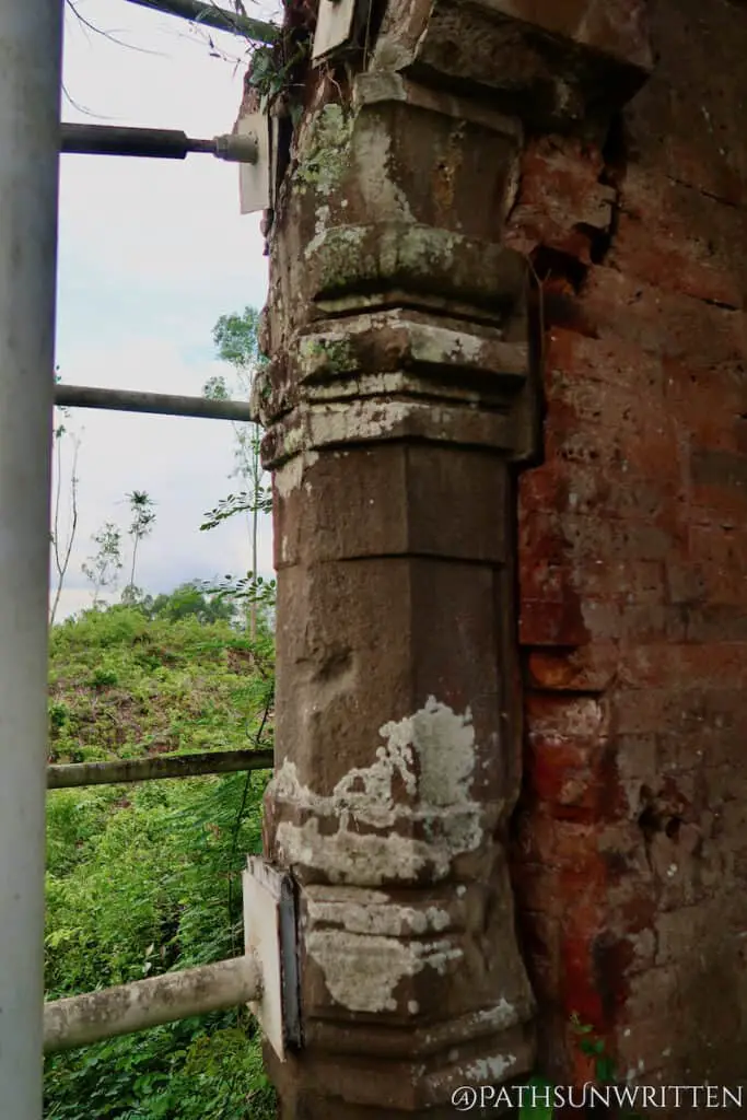 Close-ups of some of few remaining architectural features at Dong Duong